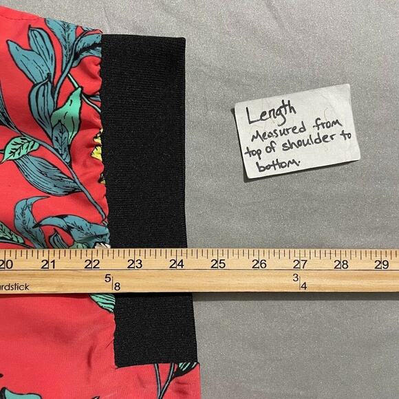 Susan Graver Size Large Vibrant Peachskin Floral Bomber Jacket Bloomcore Resort - Picture 10 of 12